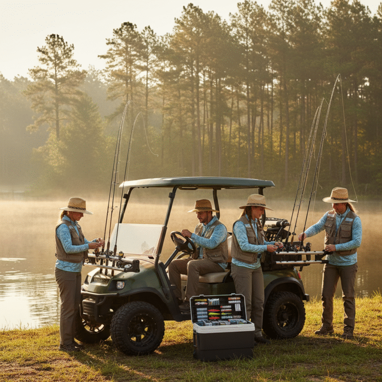 Golf Cart Fishing Rod Holders