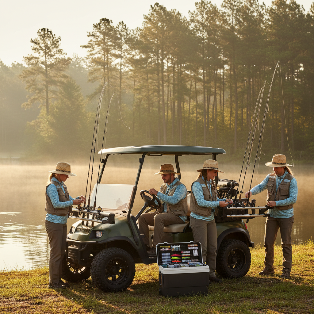 Golf Cart Fishing Rod Holders