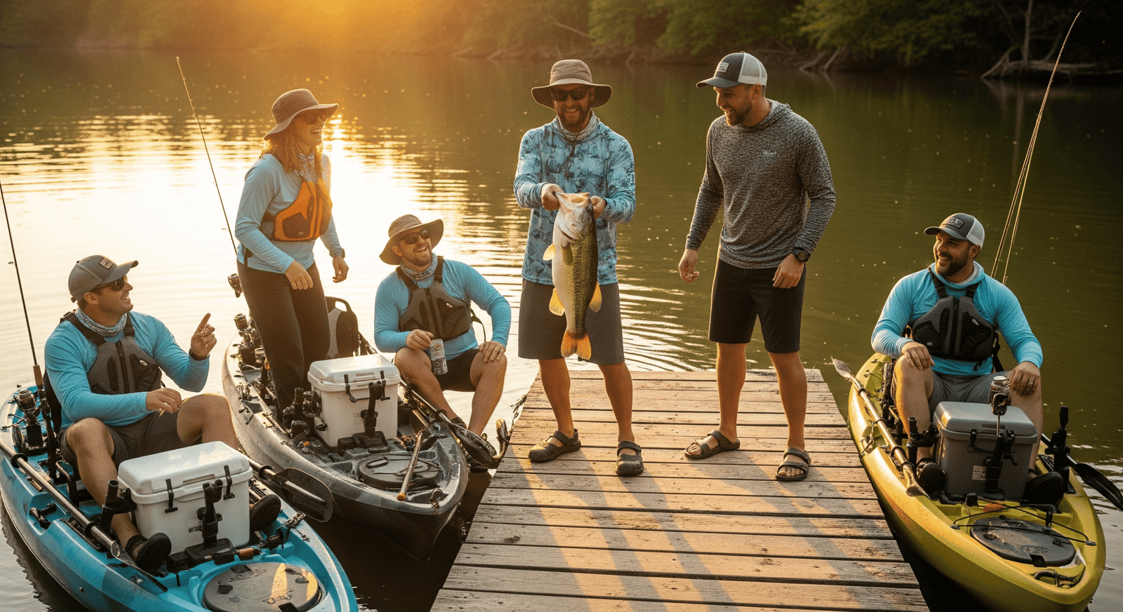 kayak fishing gears
