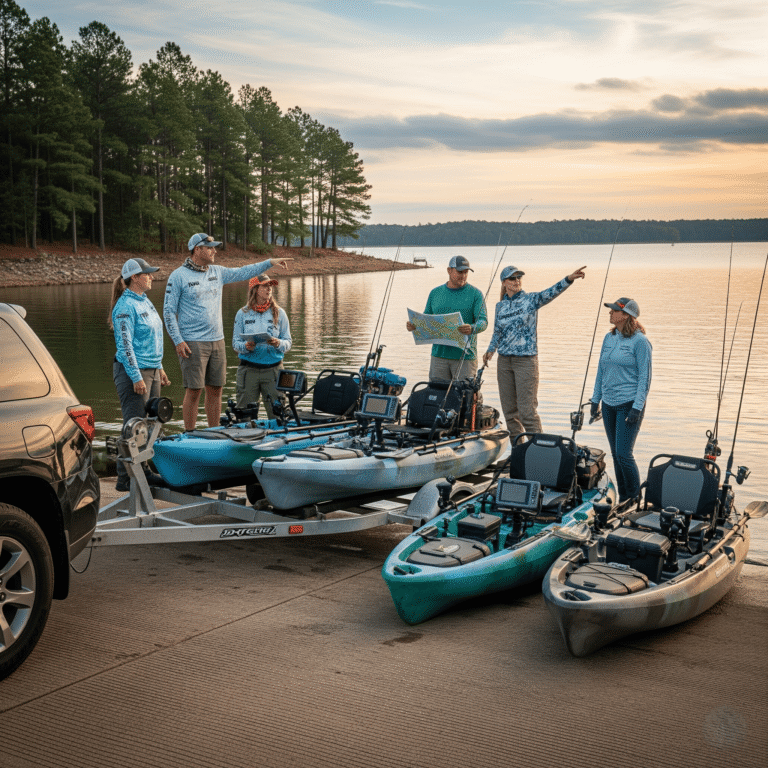 kayak fishing trailor